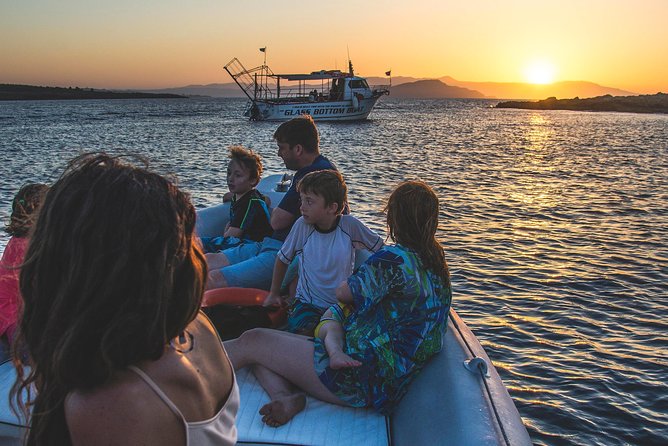 Private Sunset boat trip in Chania, Crete (price is per group) - Cretan wine, cheese, and fruit onboard