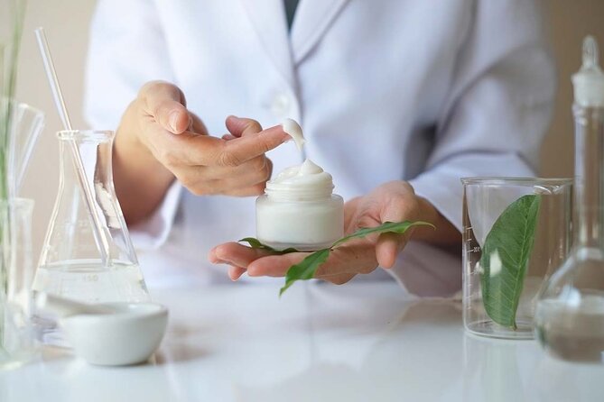 PRIVATE Workshop ESSENTIAL OILS & OLIVE OIL Factory with TASTING - Cooking dolmades, tzatziki, and loukoumades