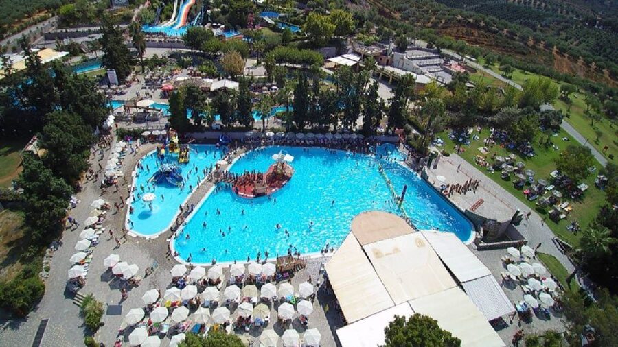 Rethymno Area: Limnoupolis Water Park Ticket with Transfers - The slides: from freefall to family speed
