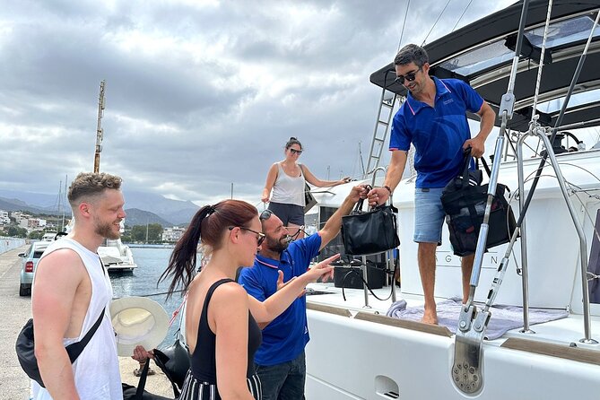 Rethymno Catamaran Cruise: Healthy Lunch & Open Bar - Setting out from Rethymno Port at 9:30