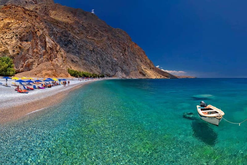 Rethymno: Glyka Nera, Loutro, & Sfakia Day Trip - The 15-minute boat ride to Glyka Nera