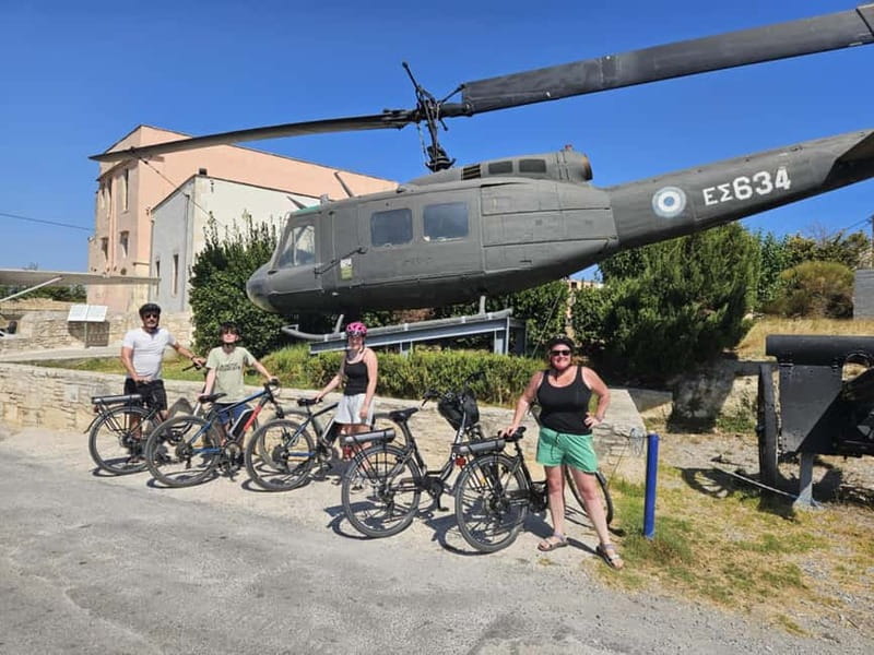 Rethymno: Guided e-Bike Tour on Mili Gorge and soft drinks - A military museum adds a different layer