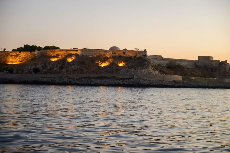 Rethymno: Sunset Cruise on a Wooden Pirate Boat - Sailing out from Rethymno port on Captain Hook