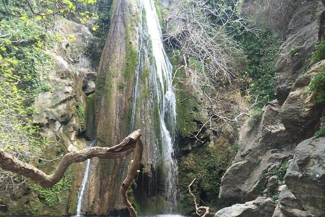 Richtis Waterfall, History, Azoria, OliveTasting, NorthCoast - Mountain roads, Voulisma Beach, and the changing view