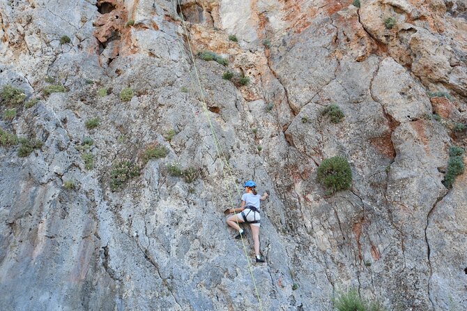 Rock Climbing on Crete with a Guide at Rethymnon, Plakias beach - What the $142.16 price covers