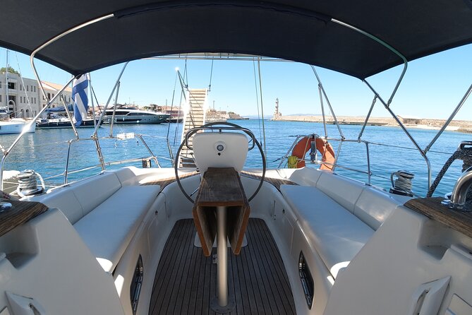 Sailing Cruises Chania - Watching birds and Kri Kri near Maherida Beach