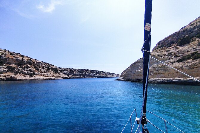 Sailing in South Crete with transfer from Matala & Ag. Galini - Swimming is the main event