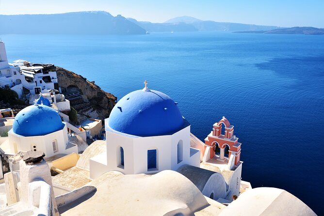 Santorini Full-Day Tour from Heraklion Crete - Perissa Black Sand Beach gives the day a break