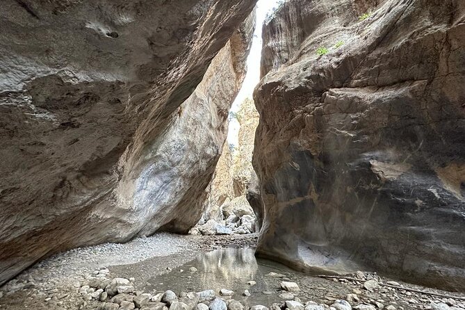 Sarakina Gorge hiking & swim Adventure - Jeep Safari South Crete - Myrtos: a proper seaside finish, but not a long one