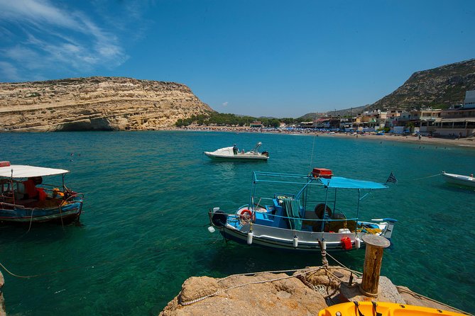 South Crete - Matala, Red Beach and caves - The ride from northern Crete to Matala