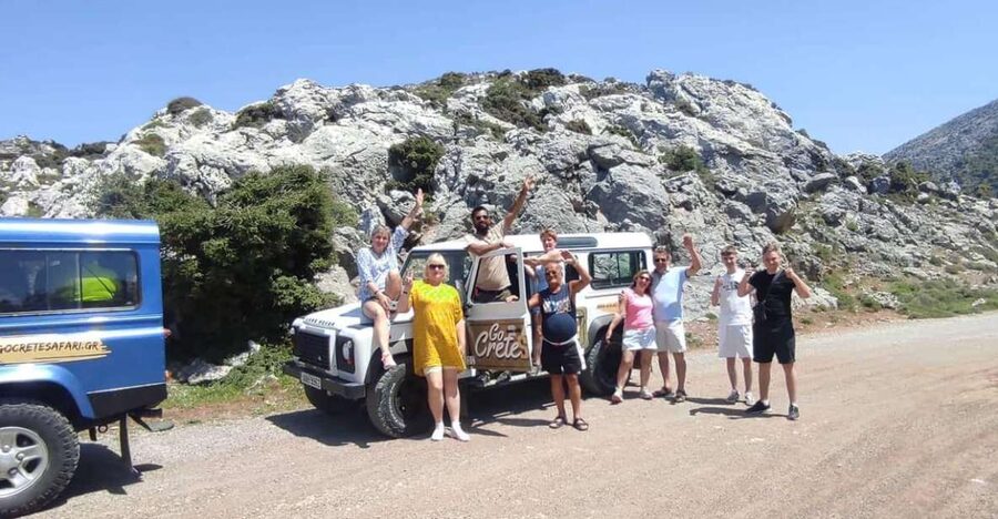 South Crete: Sarakinas Gorge Hike, Swim & Jeep Safari - A complimentary Cretan meal after the walk