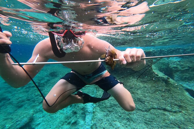 Spearfishing in Chania, Crete (price is per group) - Getting started with the supplied equipment