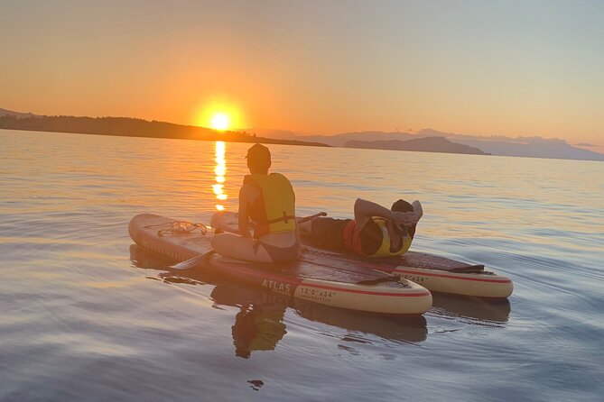 Stand-up Paddleboard Sunset Experience Chania Crete (tour) - Learning to paddle before sunset