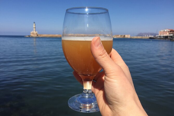 Sunset Craft Beer & Food Tour - Chania Old Port - Sunset beers at Chania Lighthouse