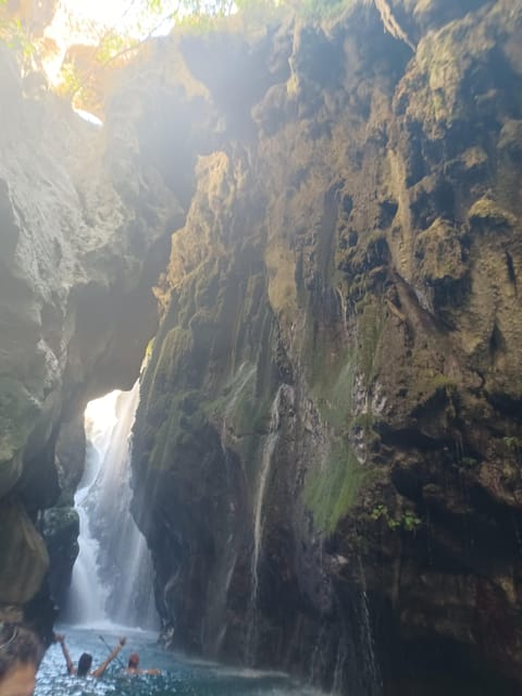 Trip to Kourtaliotiko Gorge and Preveli Beach - The waterfalls and natural pool at Kourtaliotiko Gorge
