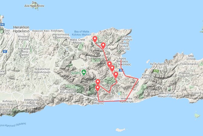 Uncharted East Crete & Local Secrets Private Tour from Heraklion - Agia Fotia, springs, and time for Cretan flavors